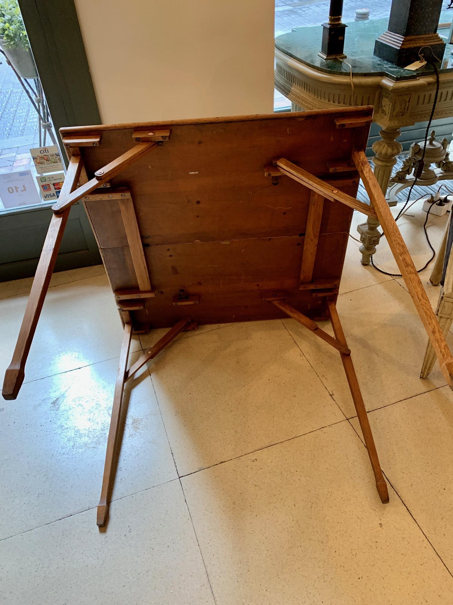 1930 Folding Game Table by H.J.Linton Paris 6