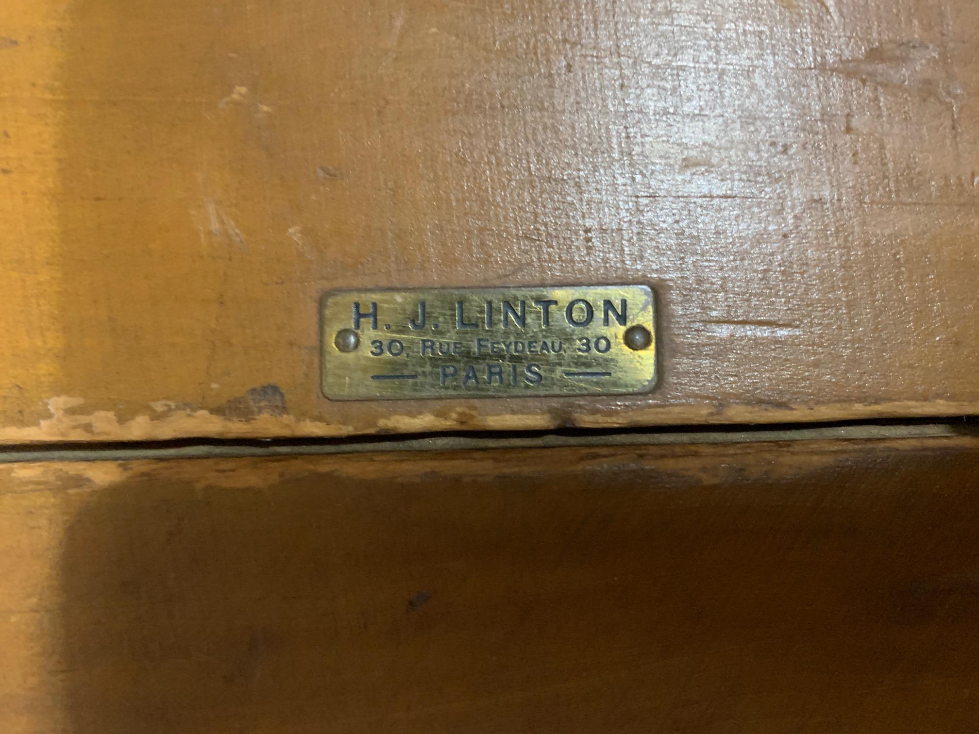 1930 Folding Game Table by H.J.Linton Paris 10