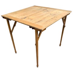 1930 Folding Game Table by H.J.Linton Paris