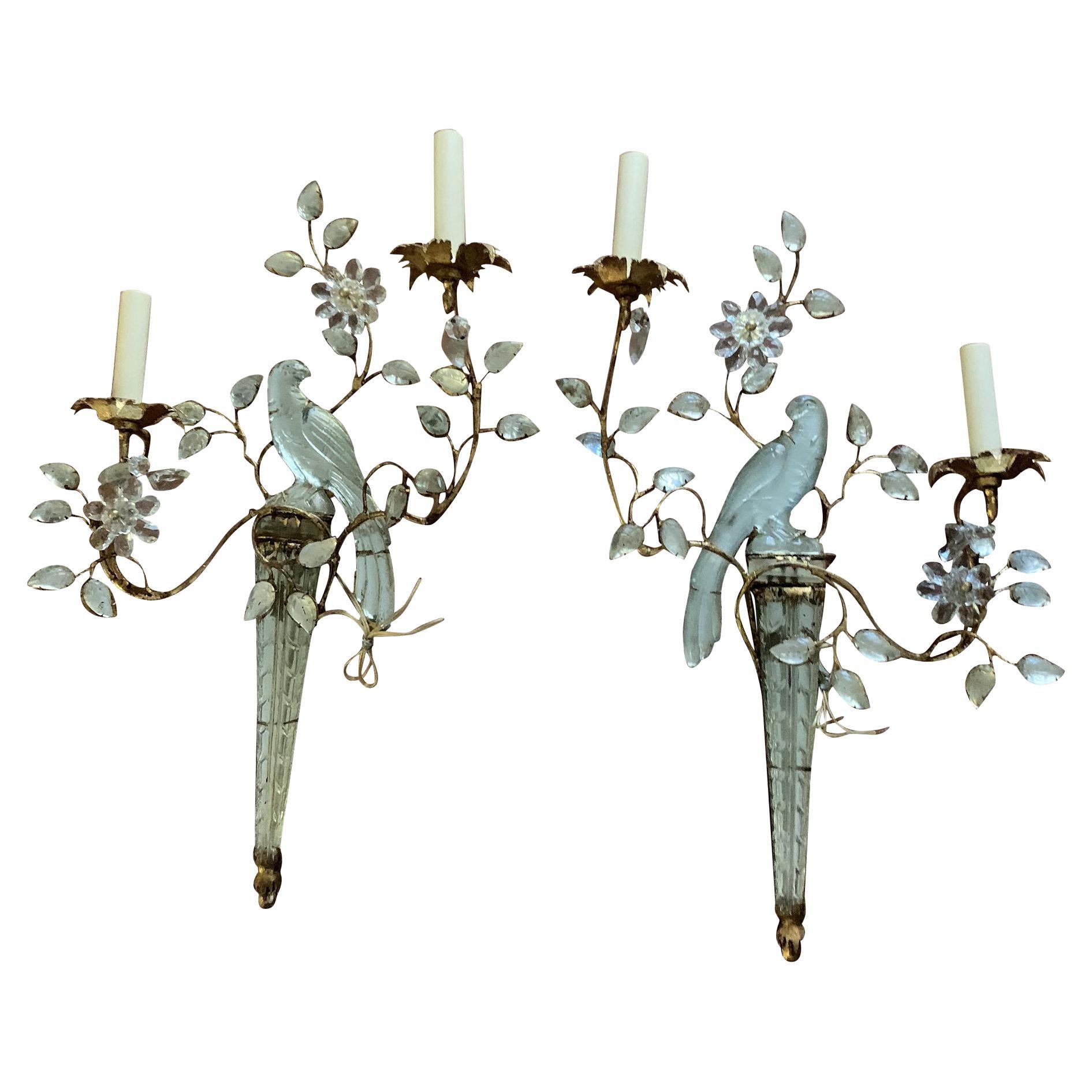 1930 French Bird Sconces