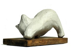 1930 Gino Cosentino Lithoceramics Piccinelli Italian Cat Sculpture