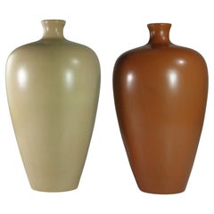 Paar italienische Keramikvasen, Giovanni Gariboldi Richard Ginori, Art déco, Art déco, 1930