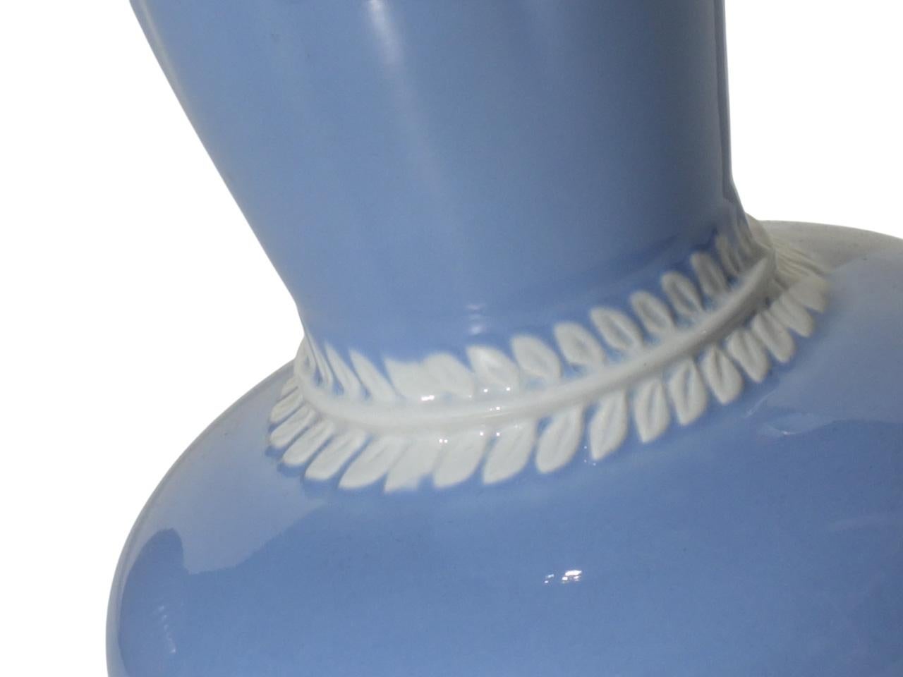 1930 Giovanni Gariboldi San Cristoforo Blue Italian Ceramic Art Deco Vase In Excellent Condition For Sale In Brescia, IT