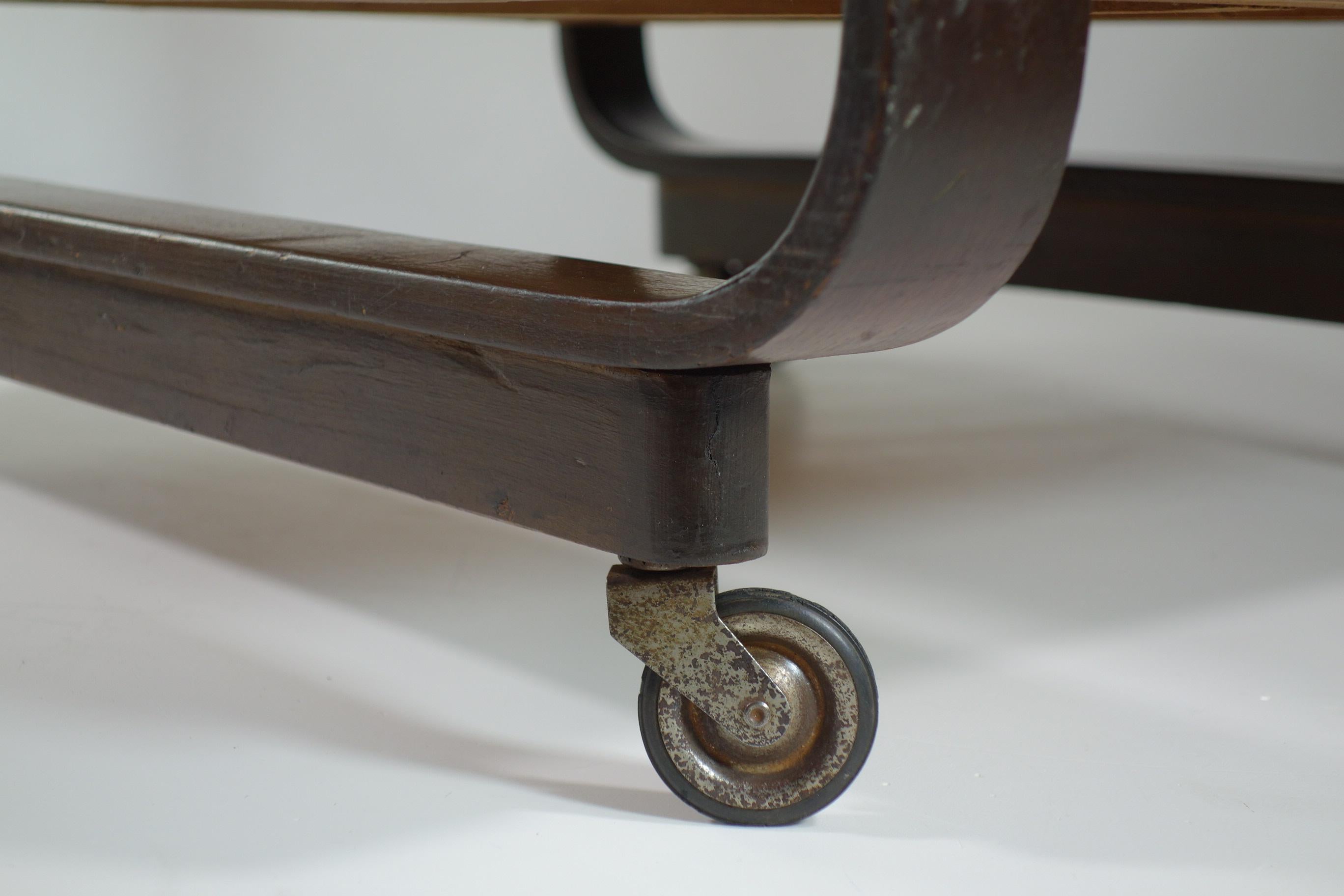 1930 Giuseppe Pagano Maggioni Carro de bar de madera contrachapada de diseño racionalista Madera contrachapada en venta