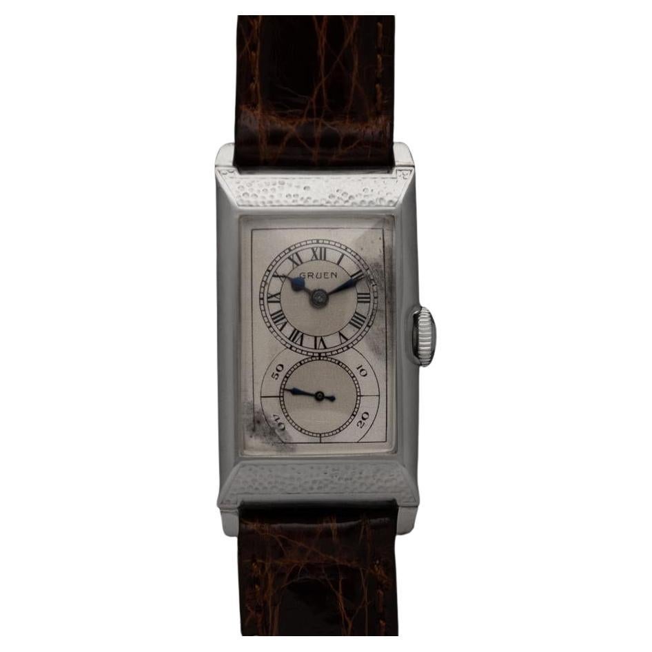 1930 Gruen Vintage Techni - Quadron (Rolex Prince) Watch, 14K Gold-Filled en vente