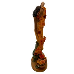 1930 Hawaiian "Cascading" Hand-Painted Fine Porcelain Statue by Lei Gill