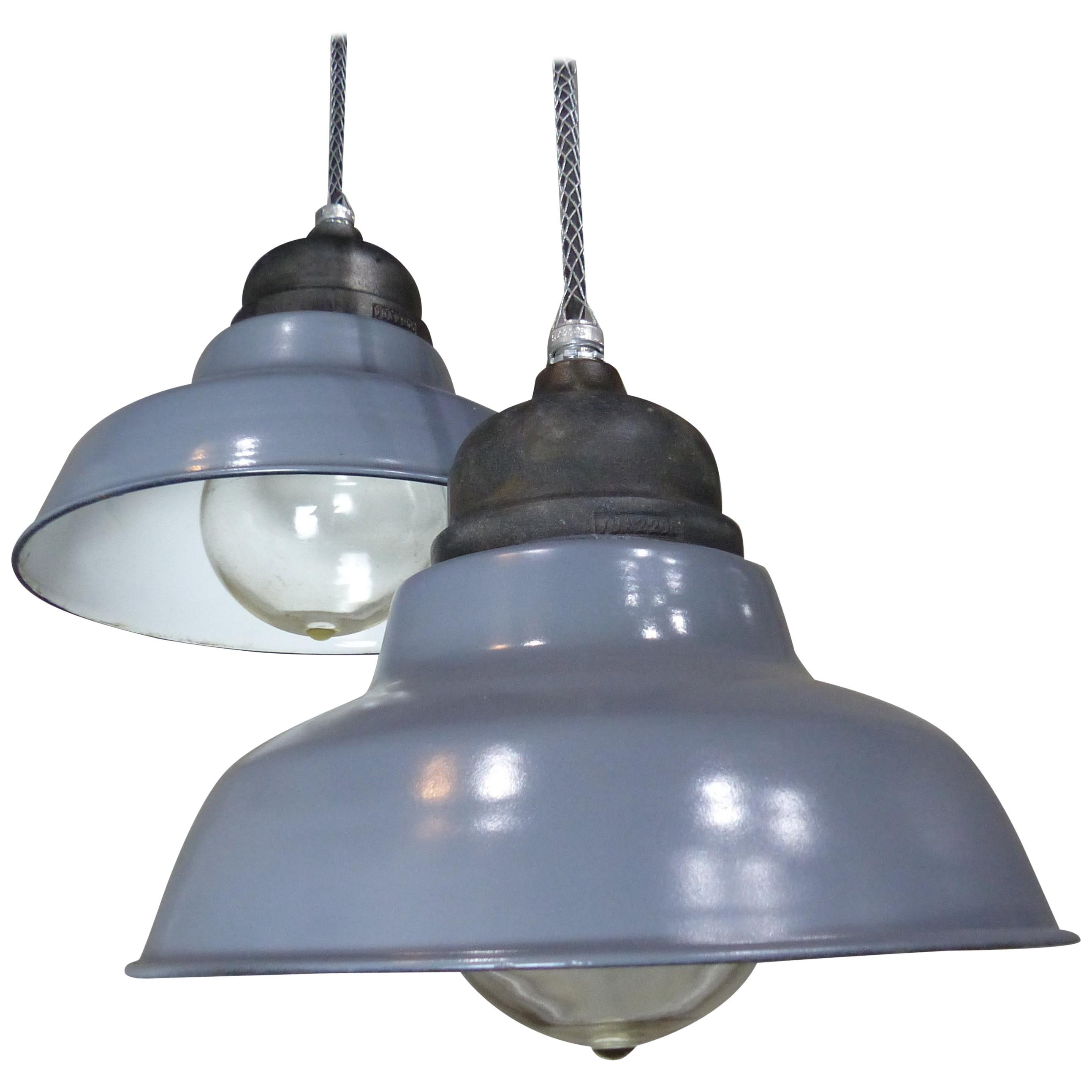 1930 Industrial Crouse Hinds Pendant Lights