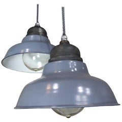 Vintage 1930 Industrial Crouse Hinds Pendant Lights