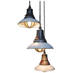 1930 Industrial Crouse hinds Pendant Lights