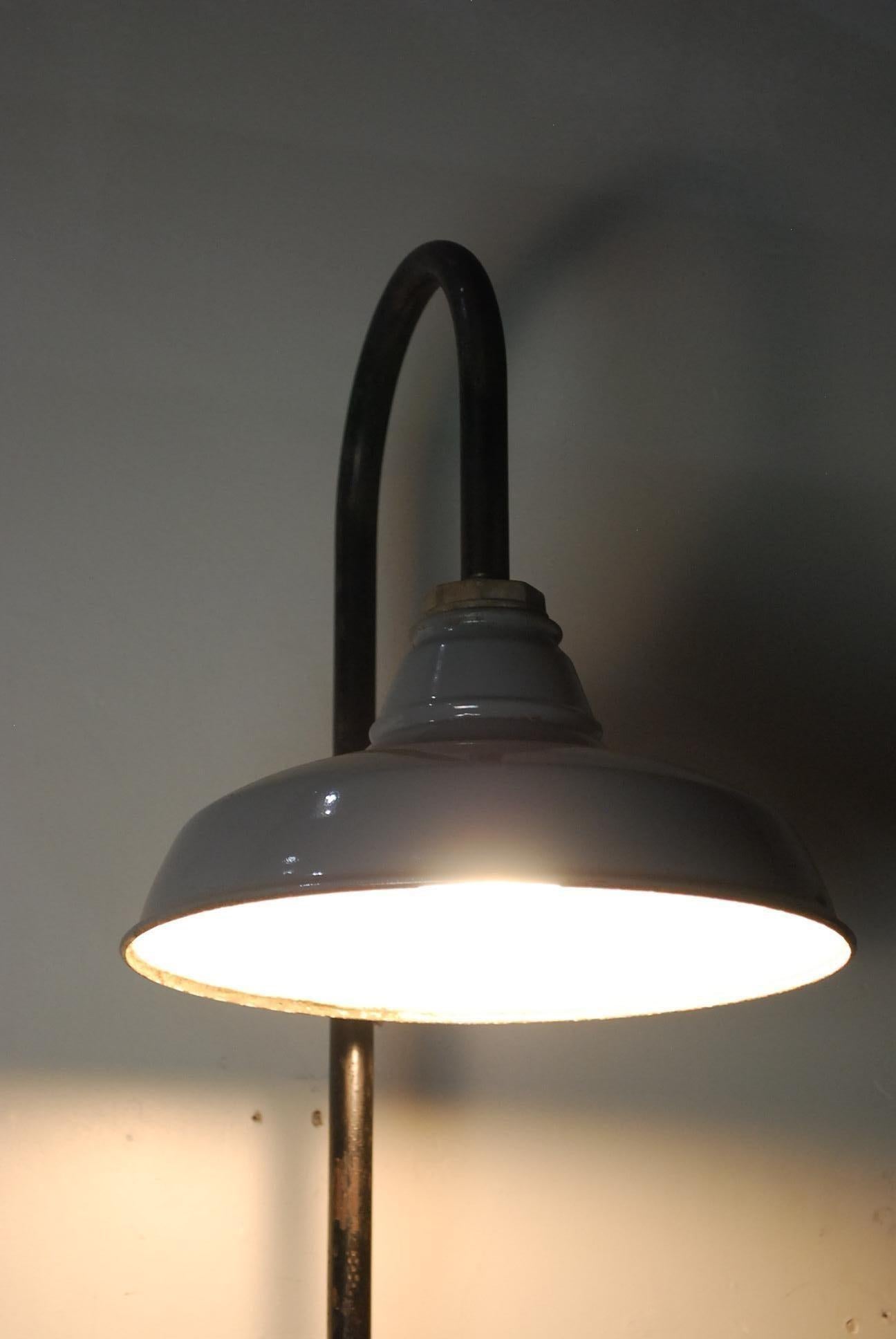 American 1930 Industrial Enamel Sconce Lighting