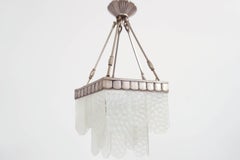 1930 Jean Perzel, French Pentagonal Elegant Ceiling Lamp