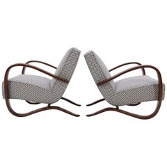 1930 Jindrich Halabala Art Deco Armchairs H-269, Set of Two