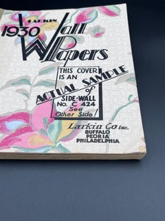 1930 Larkin Wallpaper Sample Book Art Deco Interior Design Florals & Geometrics