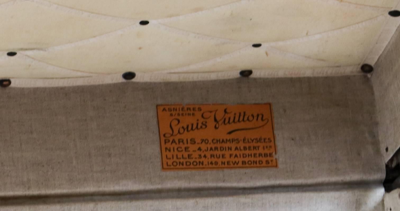 1930 Louis Vuitton Monogram Steamer Trunk 2