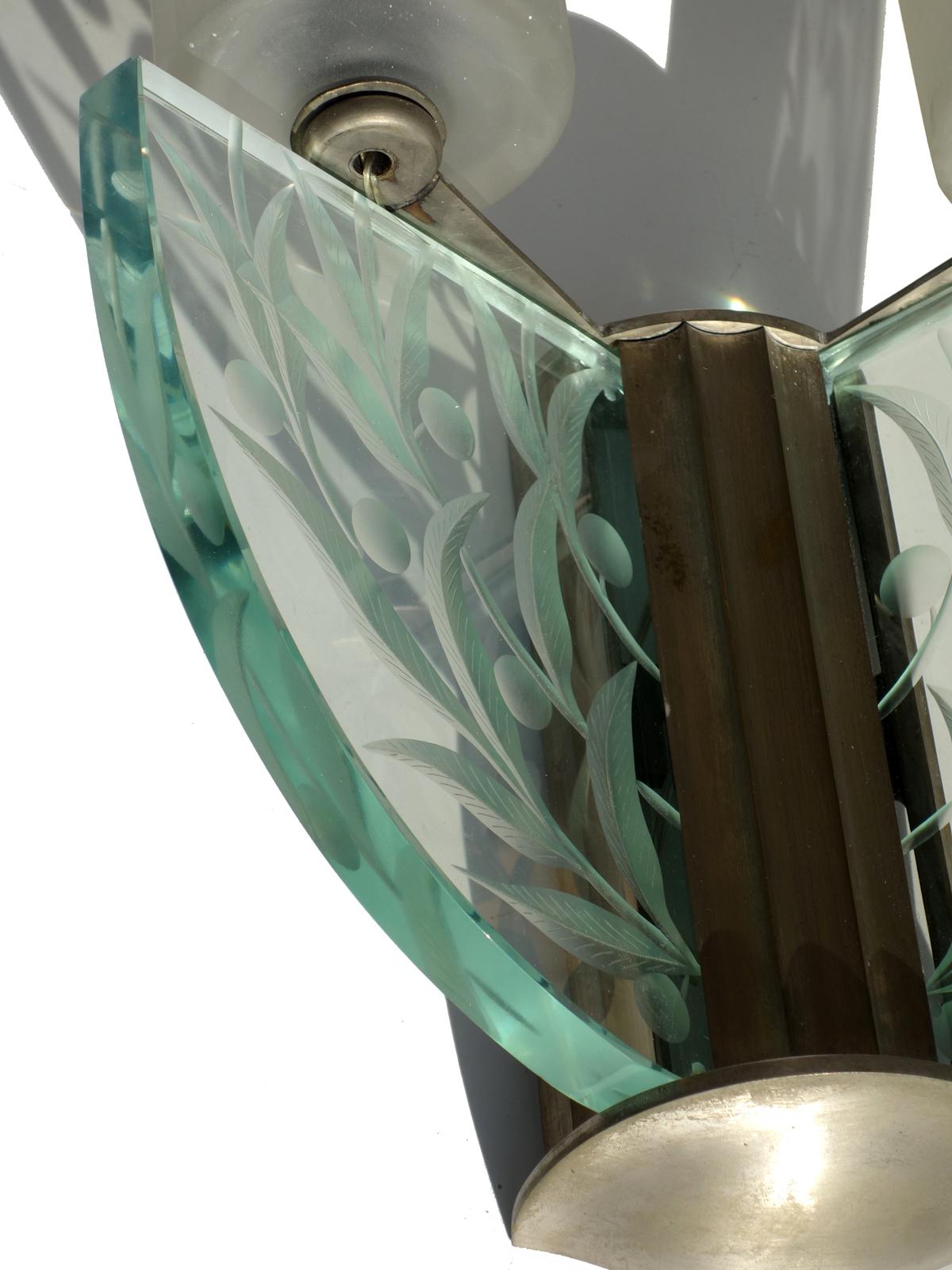 Metallo 1930  Lampada da parete 