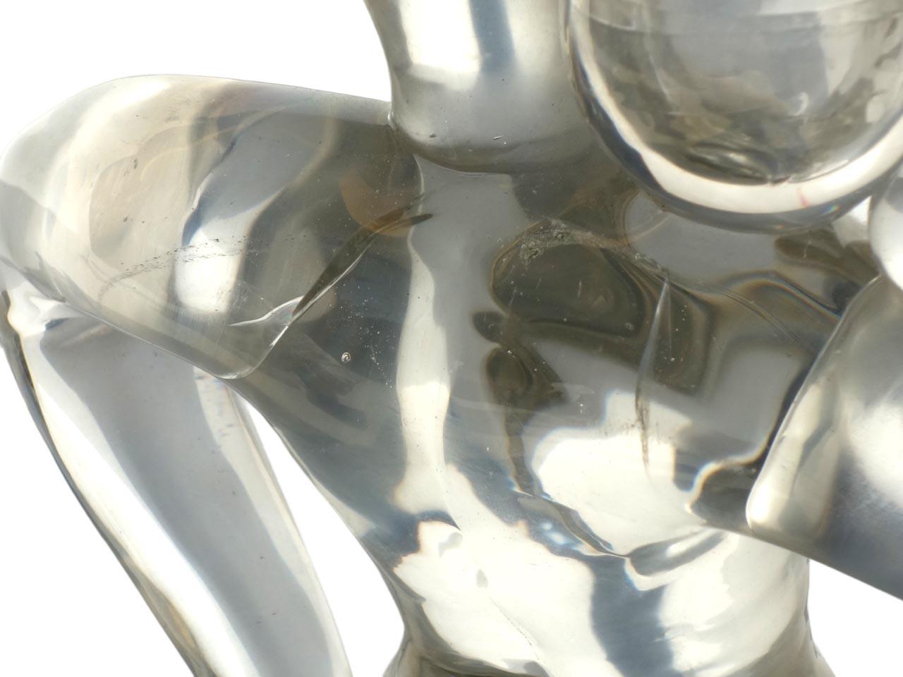 1930 Napoleon Martinuzzi CVM Cappellin Muranoglas Art Deco Figur im Zustand „Gut“ im Angebot in Brescia, IT
