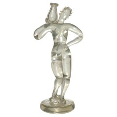 1930 Napoleón Martinuzzi CVM Cappellin Murano Figura de cristal Art Deco