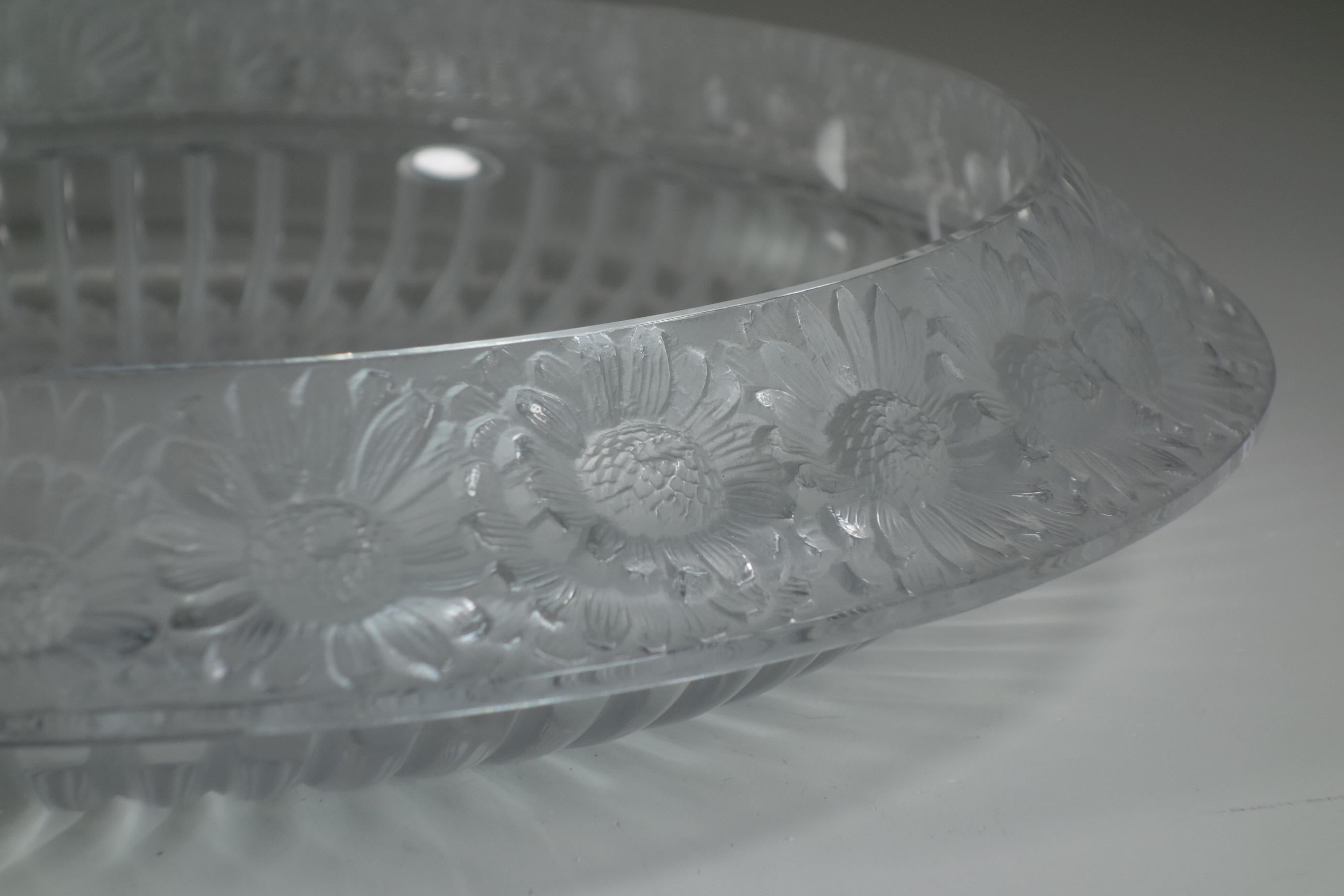 Metà XX secolo 1930 René Lalique Ciotola decorativa 