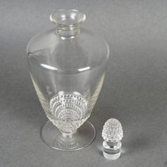 1930 René Lalique - Art Deco Decanter Nipppon Clear Glass