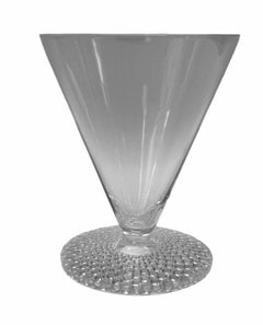 1930 René Lalique Original Tokyo Glasses Set of 6 Pieces Clear Glass