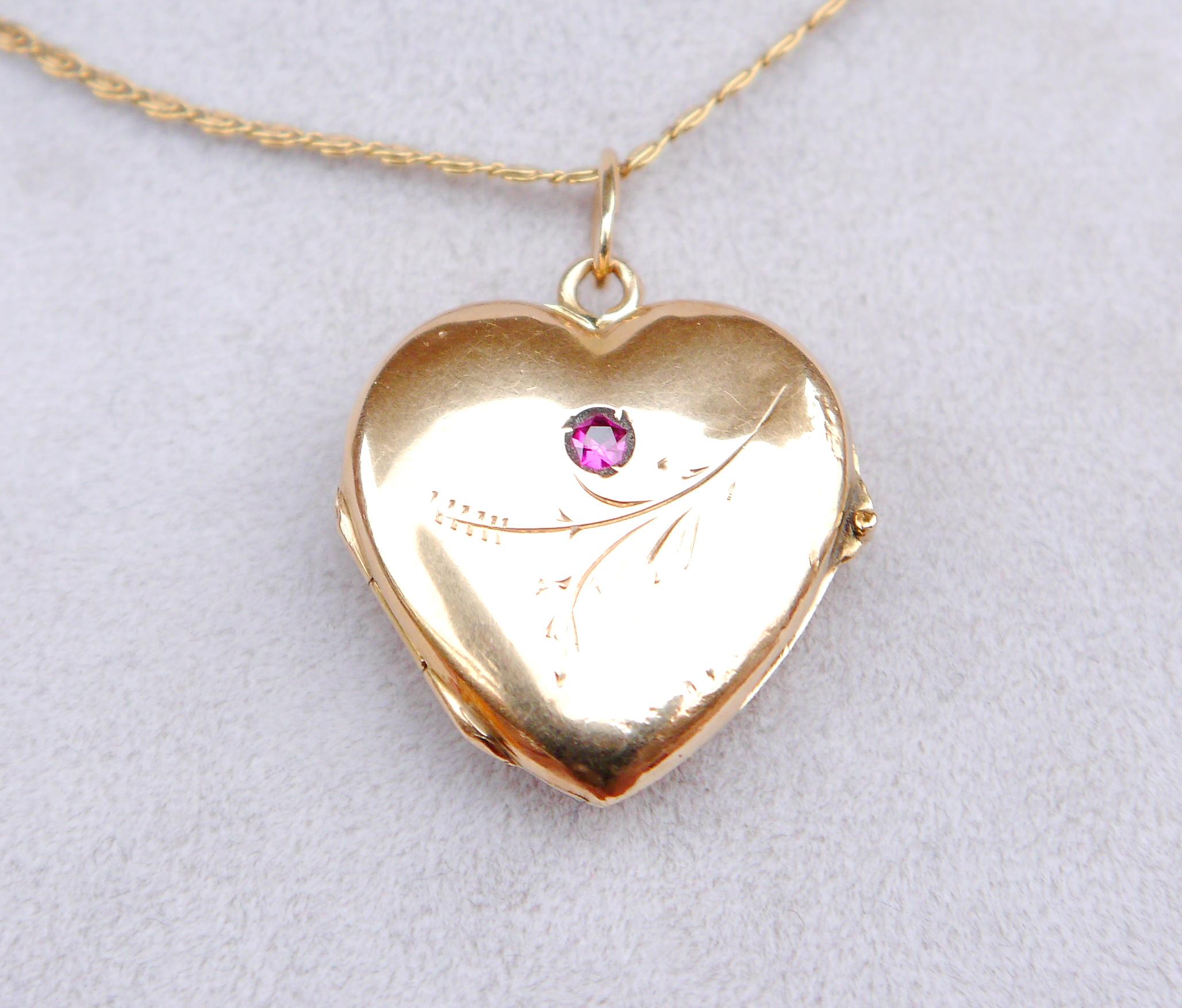 Neogreco 1930 Ciondolo a forma di cuore 583 Oro 14K / 5,2 gr