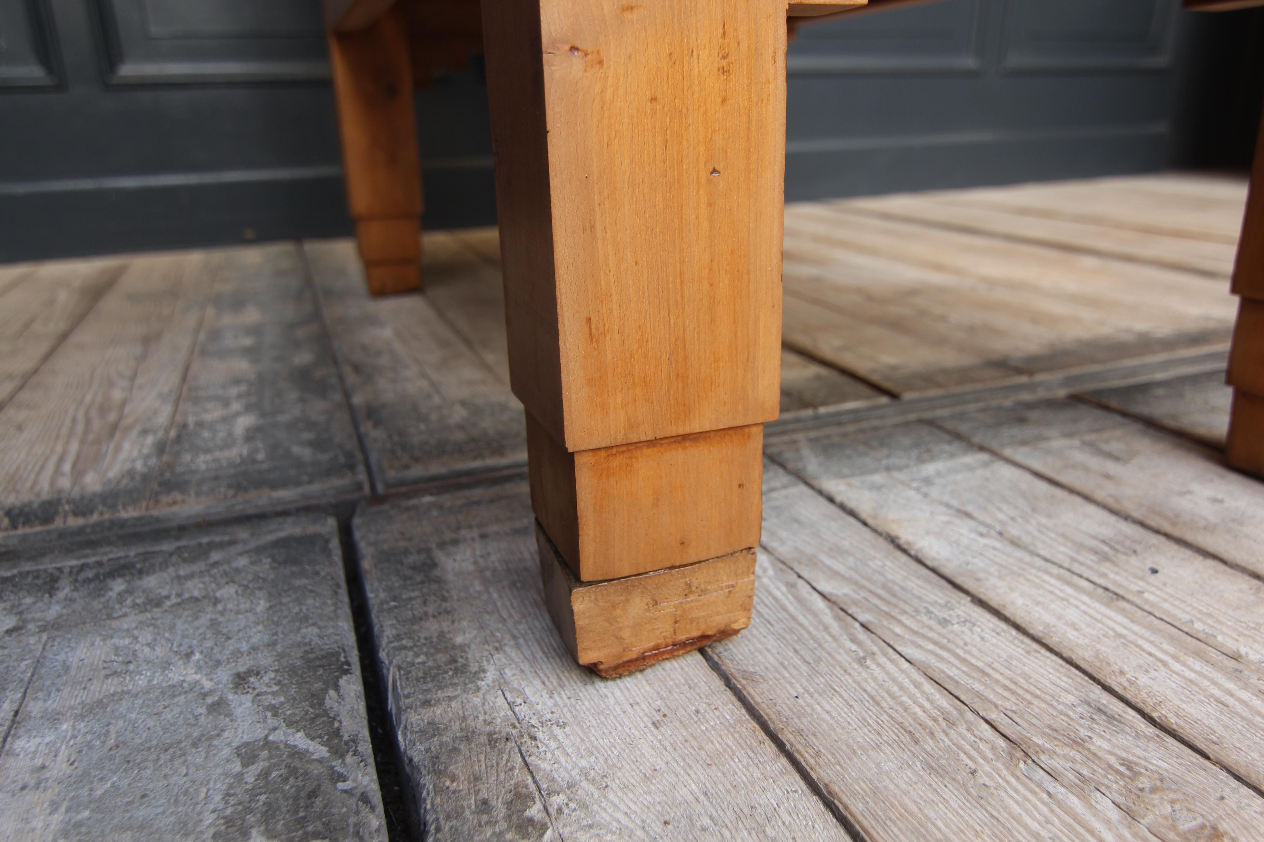1930´s Art Deco Butcher Block Table For Sale 13