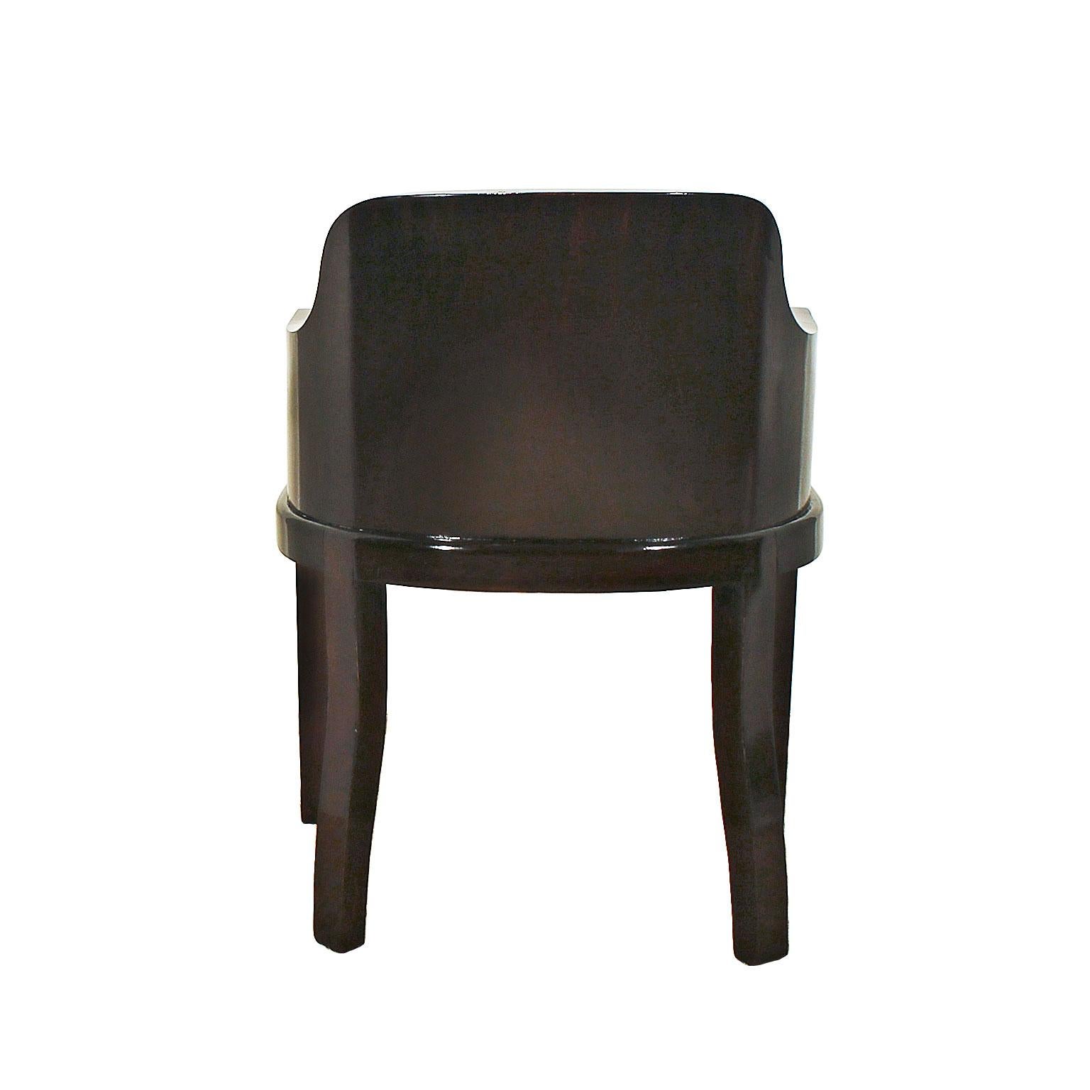 Belgian 1930´s Art Deco Desk Chair in Solid Oak, leather - Belgium