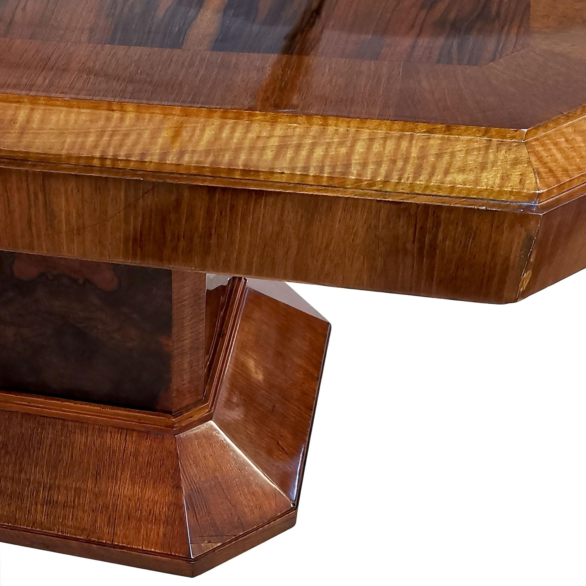 1930´s Art Deco Meeting Table, Walnut and Burl Walnut Veneer, Strut, Barcelona 3