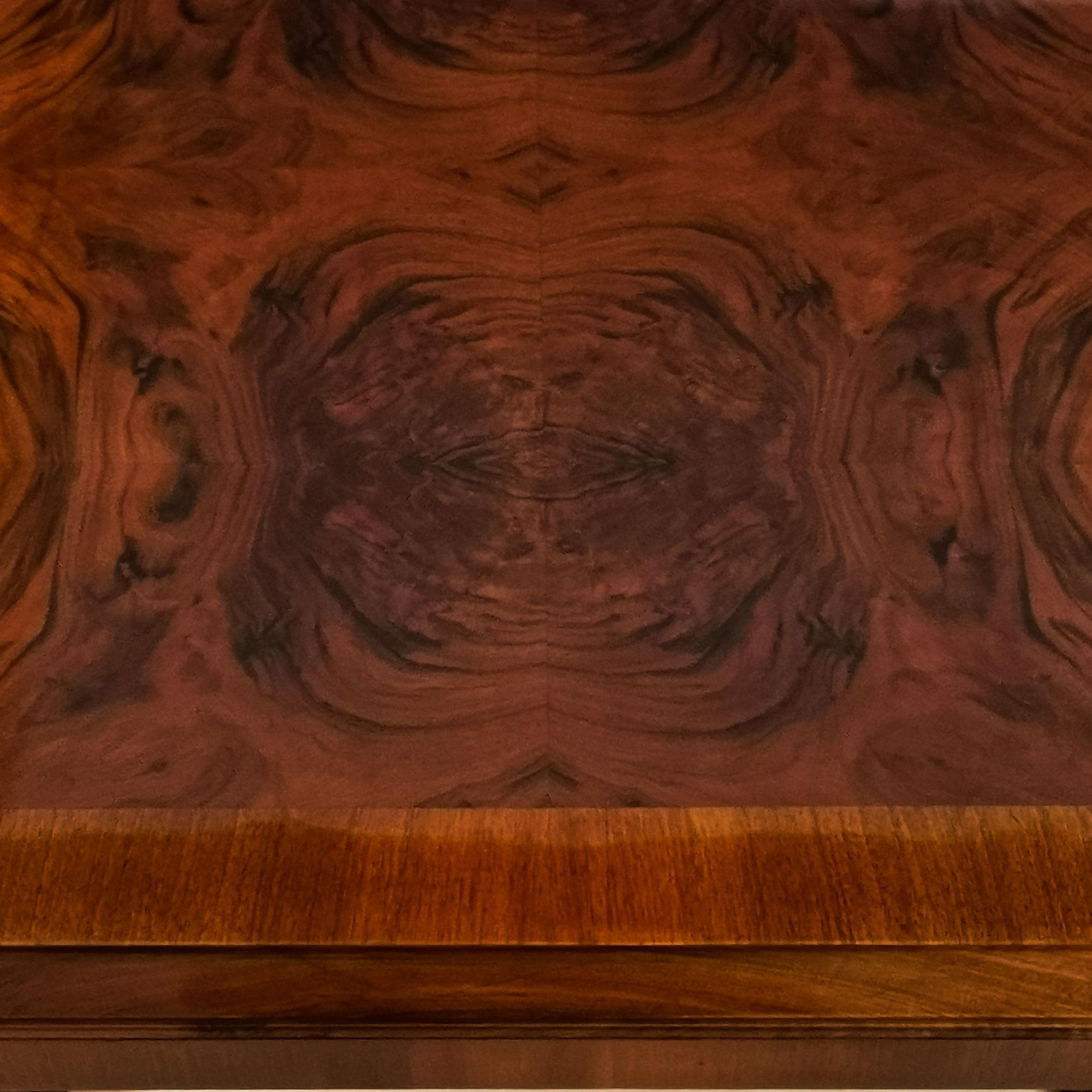 1930´s Art Deco Meeting Table, Walnut and Burl Walnut Veneer, Strut, Barcelona 4