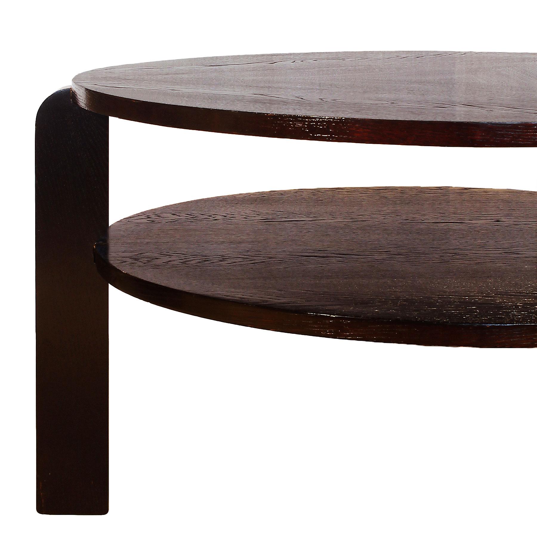 Oak 1930´s Art Deco Spanish Coffee Table, oak wood, polished with open pore - Spain For Sale