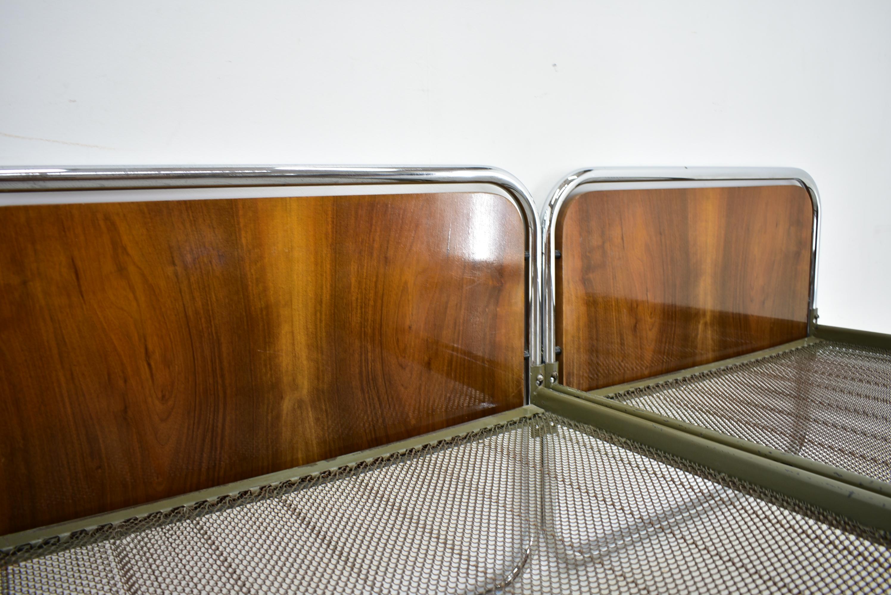 1930´S Bauhaus Tubular Steel Beds, by Beck Arnošt for Mucke-Melder 5