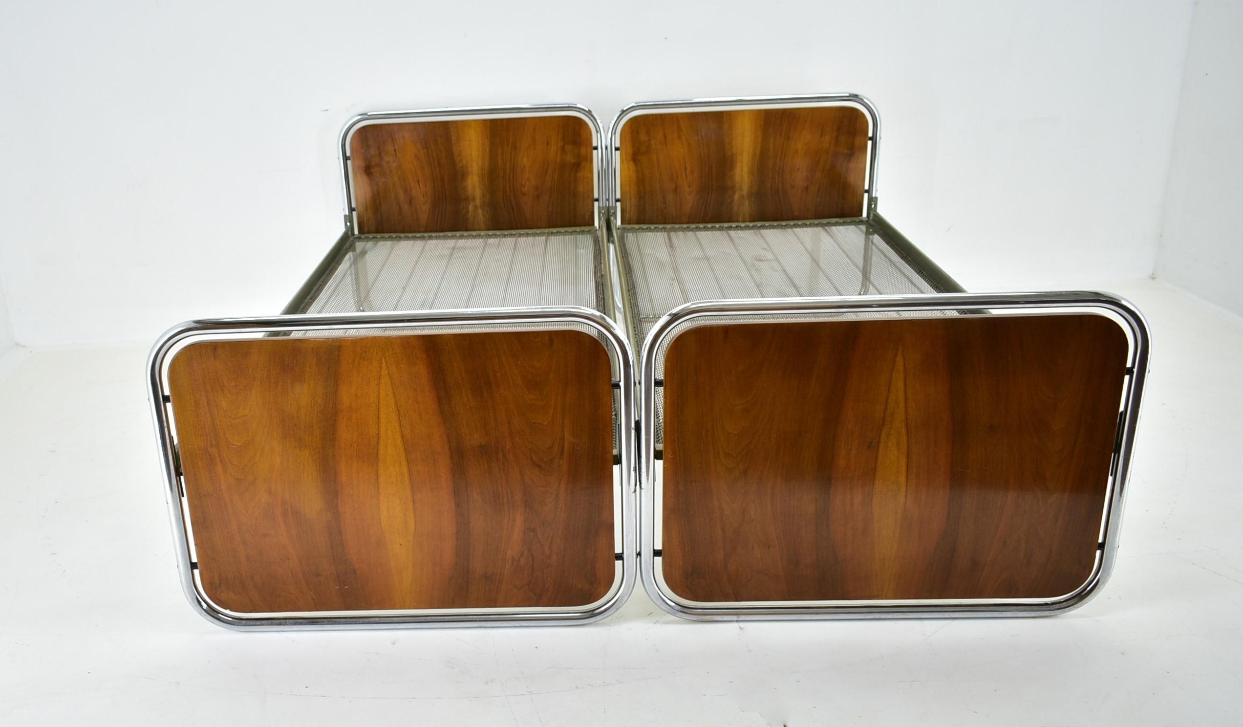 1930´S Bauhaus Tubular Steel Beds, by Beck Arnošt for Mucke-Melder 14