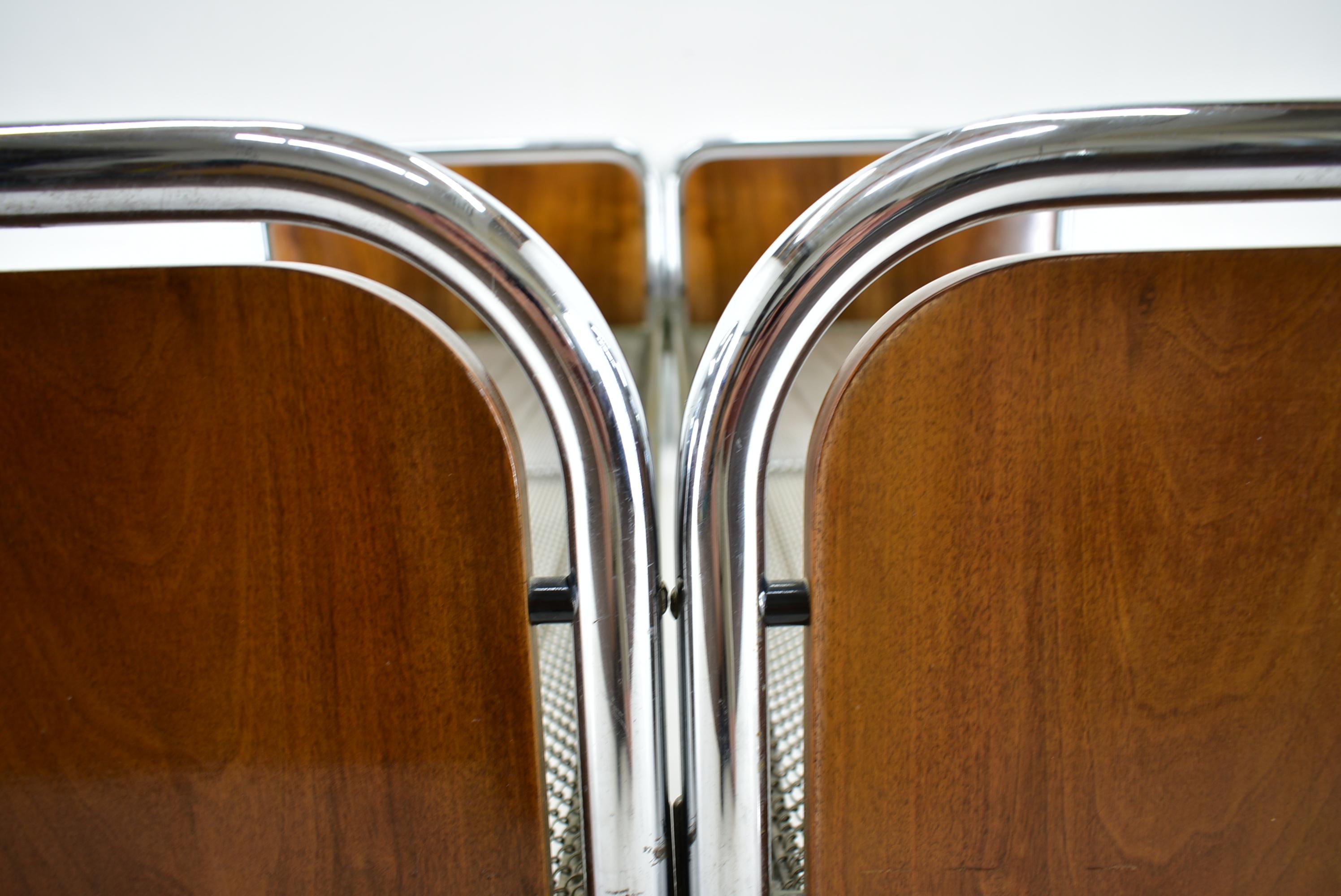 Czech 1930´S Bauhaus Tubular Steel Beds, by Beck Arnošt for Mucke-Melder