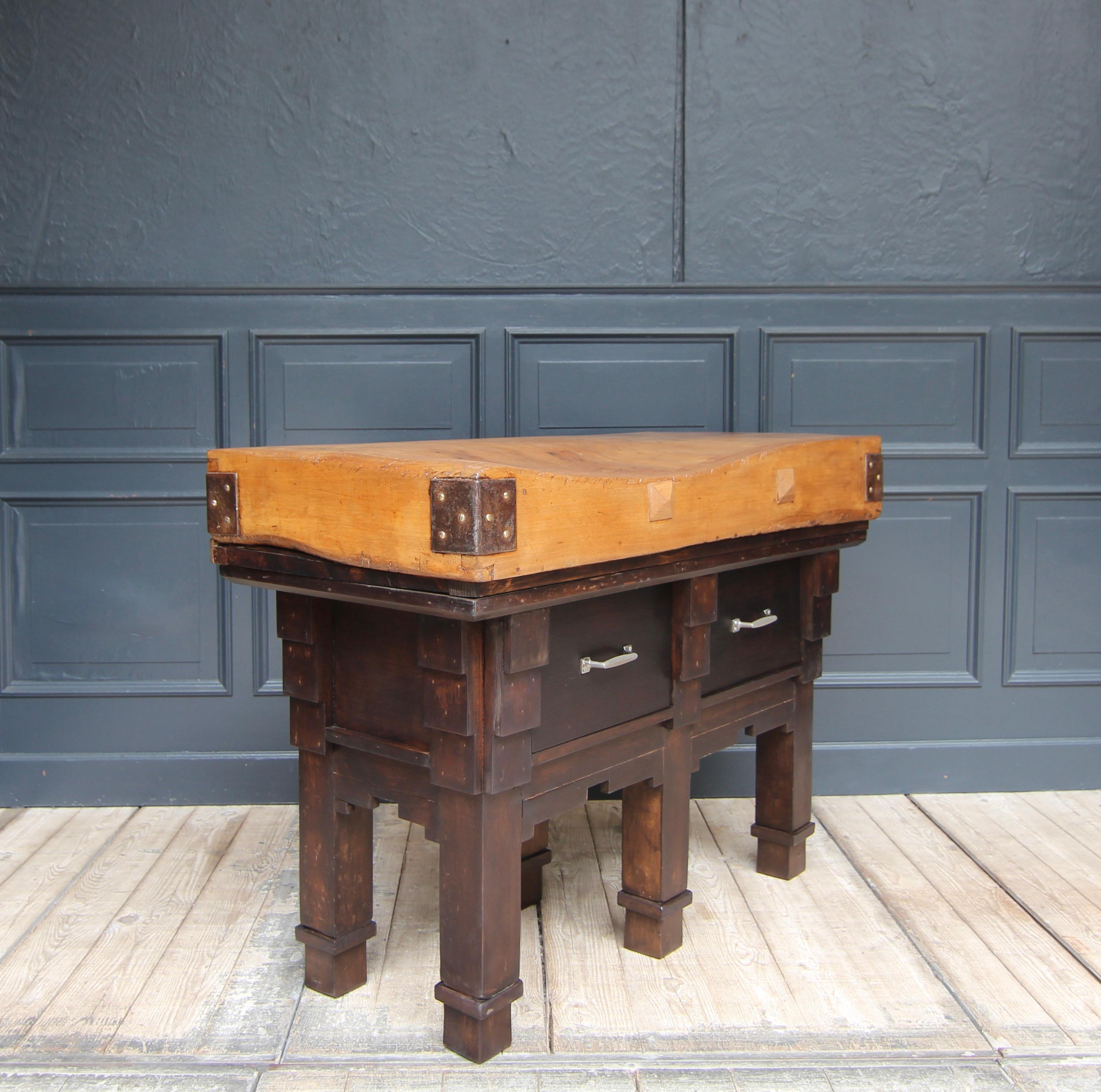 1930´s Butcher Block Table 11
