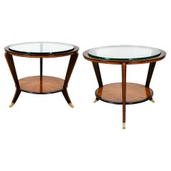 1930´s Pair of Art Deco Tripod Sidetables by Alberto Issel, Italy