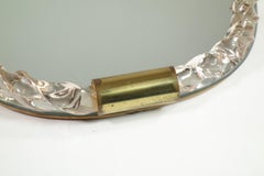 1930 Seguso Art Deco twister pink murano glass wall mirror