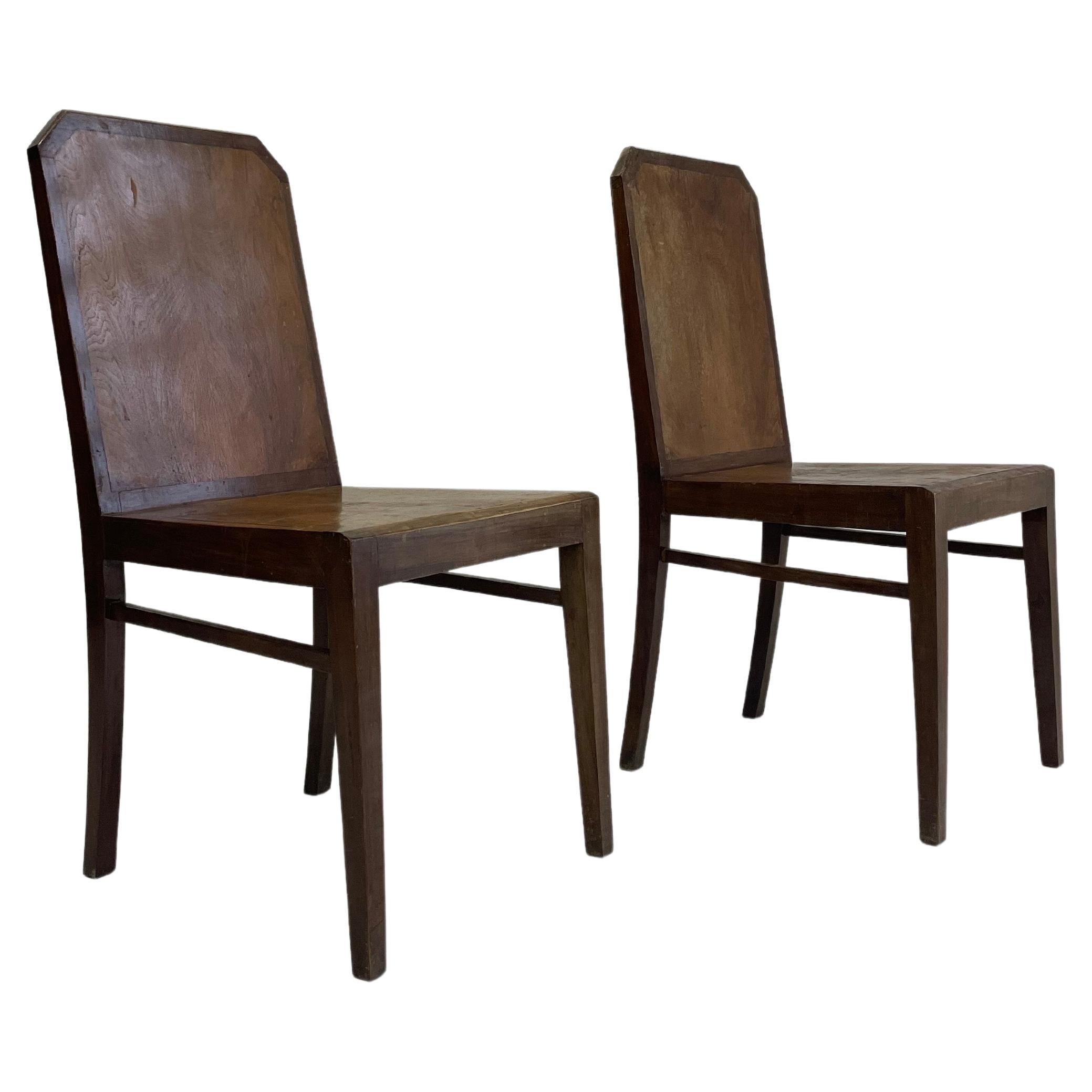 1930. Set 2 chairs by Rudolf Steiner