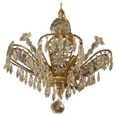 1930 Small French Crystal Chandelier