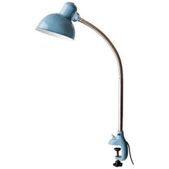 1930 Steel and Blue Enameled Kaiser iDell 6740 Task Lamp