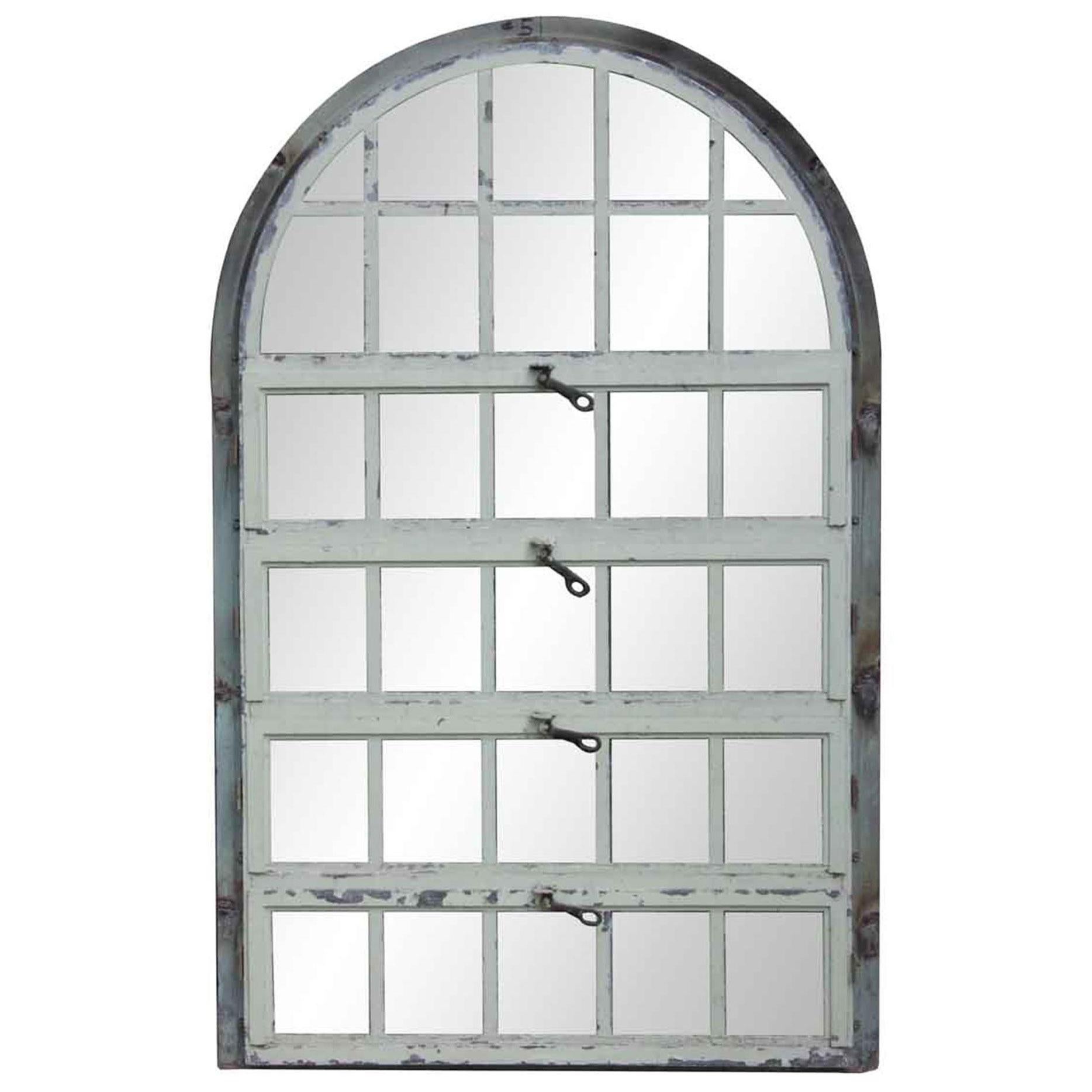 1930 Steel Palladian Window with Horizontal Openings and Frame from New Jersey