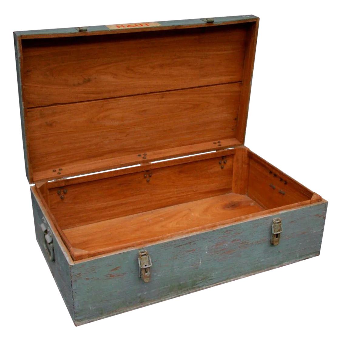1930 Trunk in Exotic Wood and Lacquered Wood For Sale