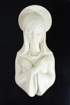 1930 by Zaccagnini Italian Art Deco Ceramic Madonna Figure