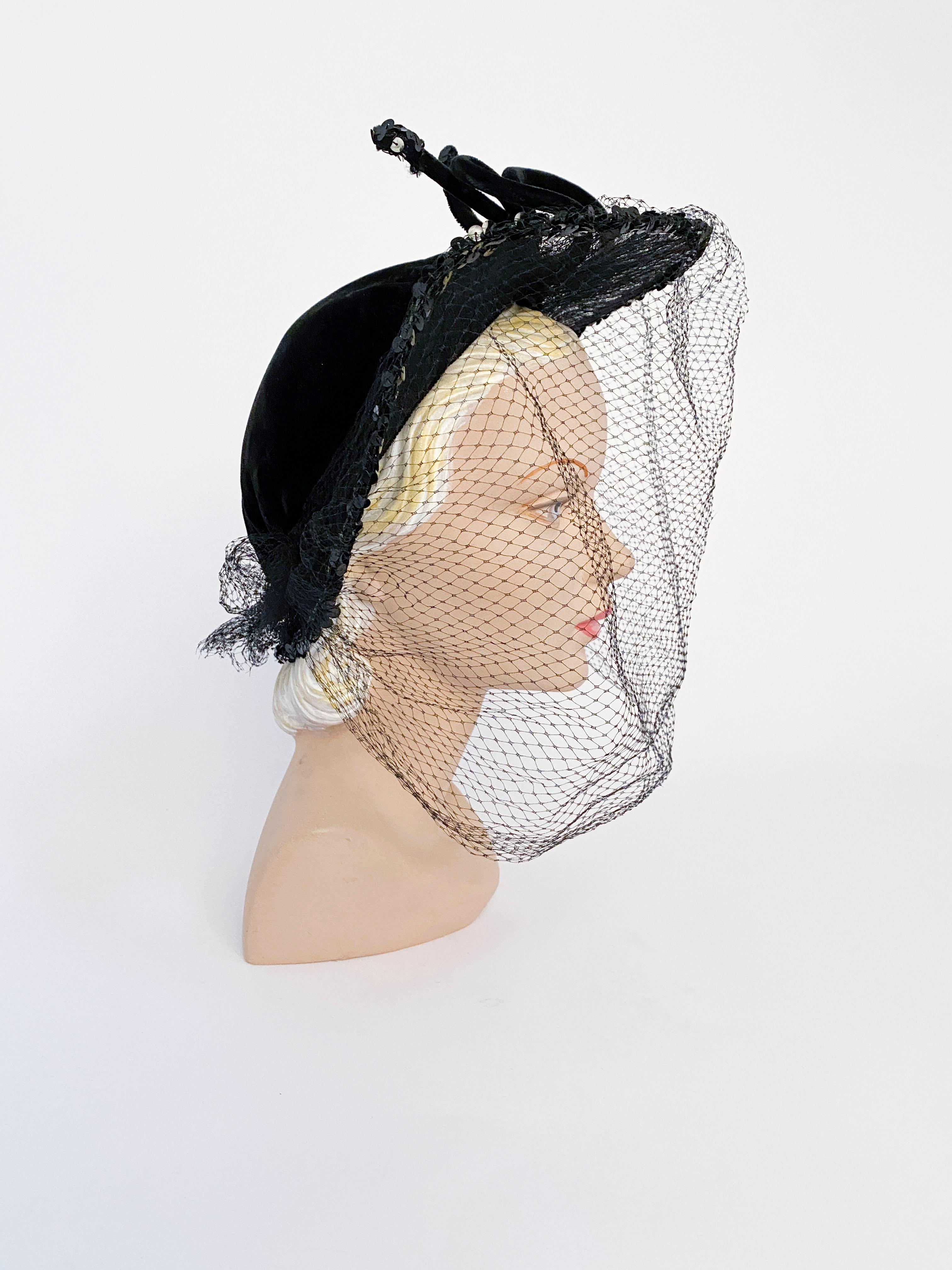 hats with lace over face