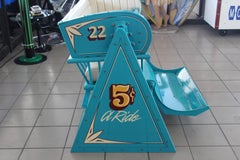 1930s-1940s Ferris Wheel Seat Carnival Amusement Vintage Fair Ride On