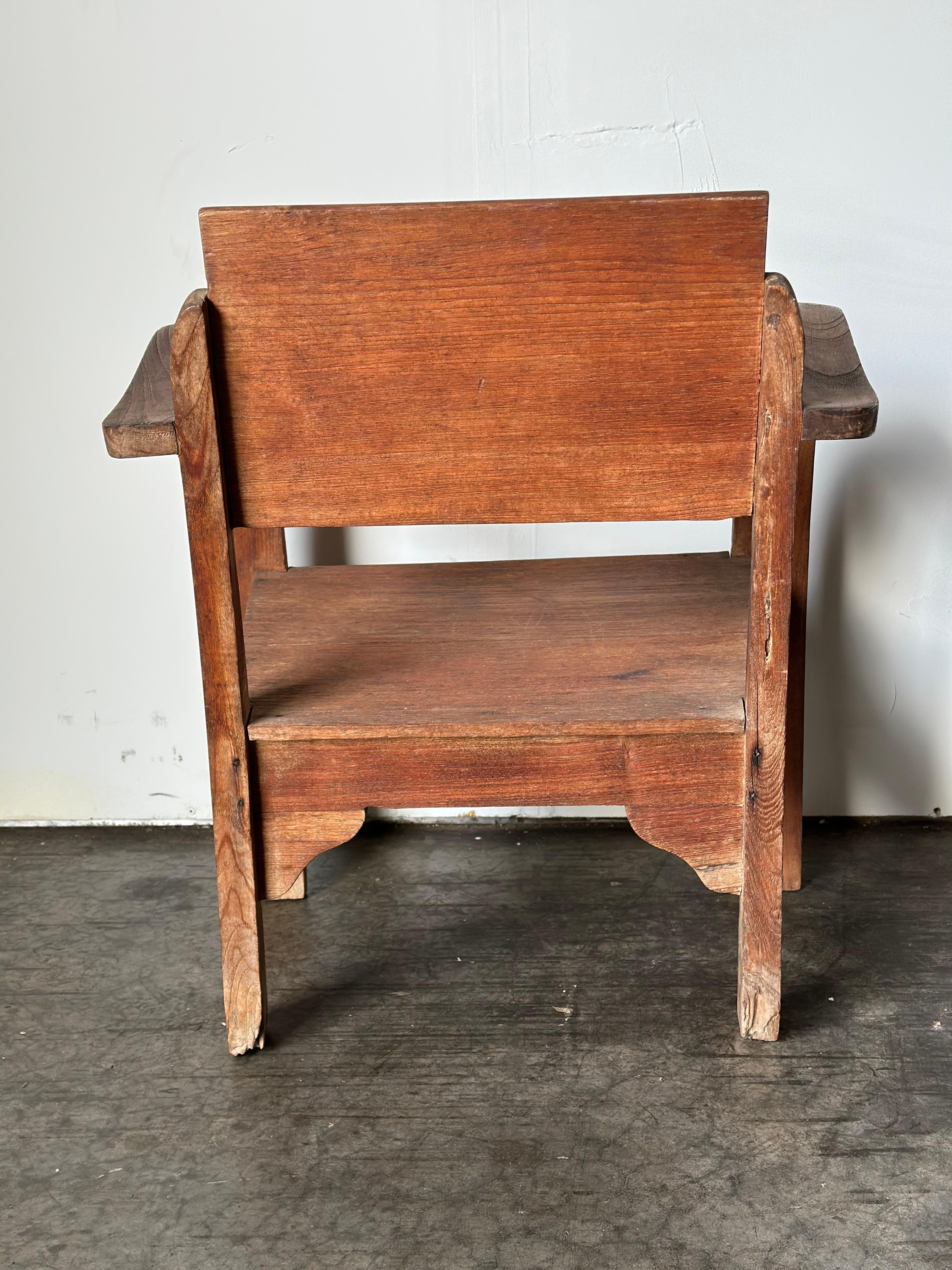 1930s/1940s French Primitive Bentwood Armchair In Good Condition In Nashville, TN