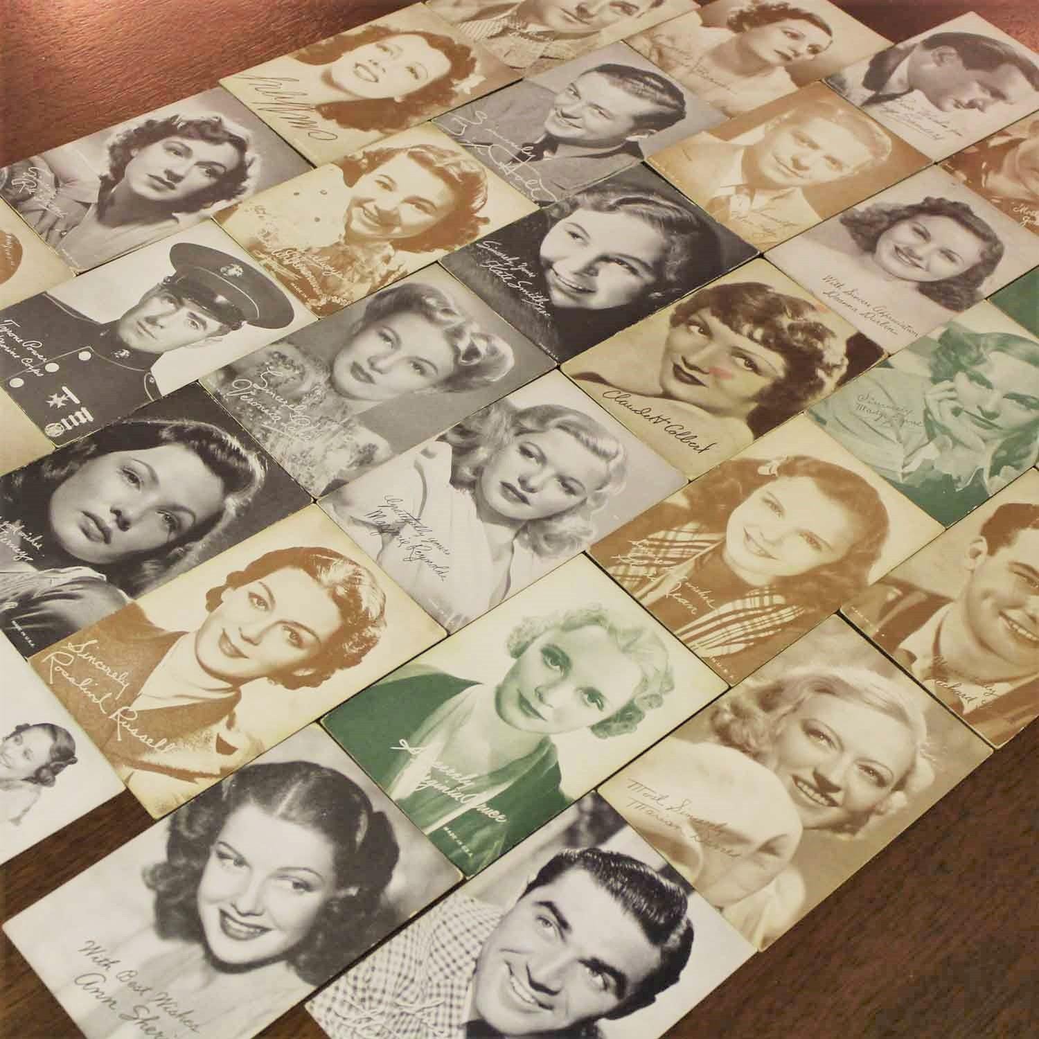 1930’s-1950’s Collection of 95 Vintage Movie Star Penny Arcade Trading Cards For Sale 3