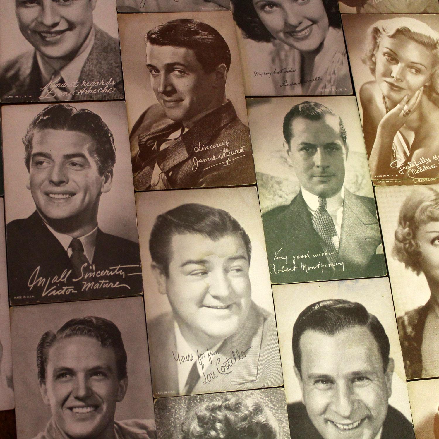 1930’s-1950’s Collection of 95 Vintage Movie Star Penny Arcade Trading Cards For Sale 5