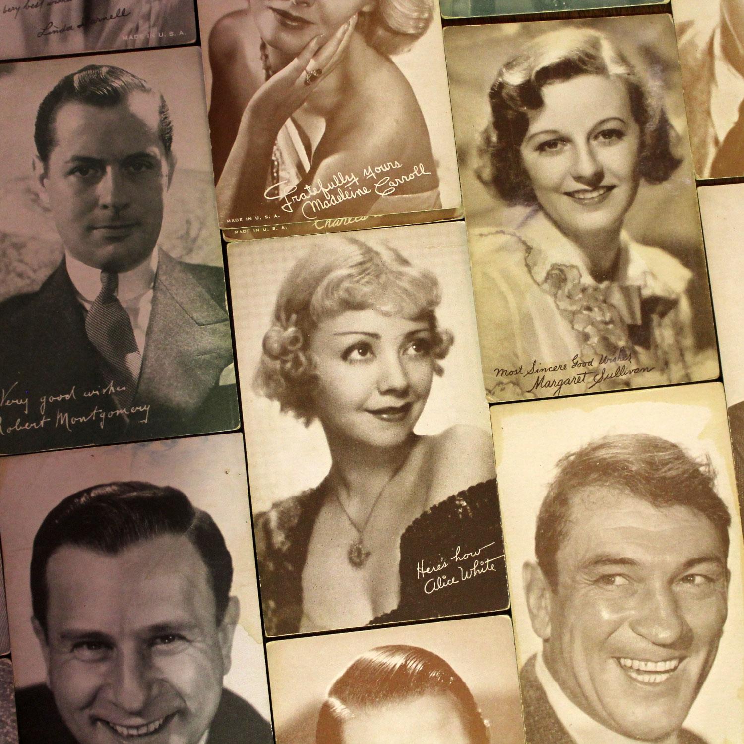 1930’s-1950’s Collection of 95 Vintage Movie Star Penny Arcade Trading Cards For Sale 6