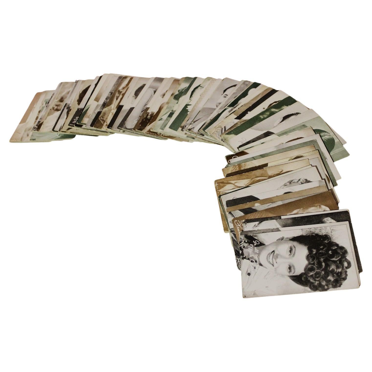 1930’s-1950’s Collection of 95 Vintage Movie Star Penny Arcade Trading Cards