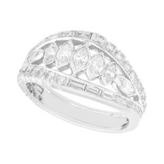 1930s 2.38 Carat Diamond and Platinum Engagment Ring